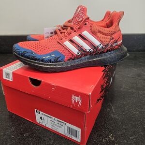Adidas Kids Spiderman Ultraboost Red and Blue Shoes